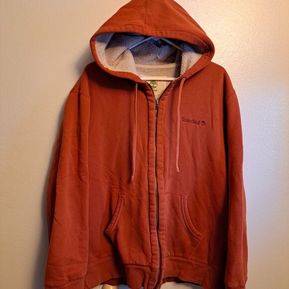 Timberland Other - Vintage Timberland Full Zip Hoodie Sweatshirt/Jacket Sherpa Lined